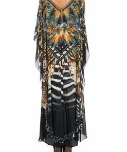 Camilla EBoutique (US) V-NECK DRESS WITH BACK OVERLAYER LOST PARADISE Up To 50% Off