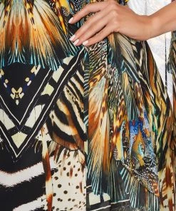 Camilla EBoutique (US) V-NECK DRESS WITH BACK OVERLAYER LOST PARADISE Up To 50% Off