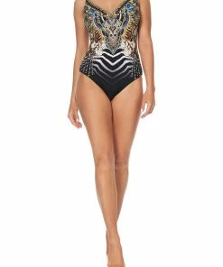 Camilla EBoutique (US) Up To 30% Off V NECK UNDERWIRE ONE PIECE LOST PARADISE