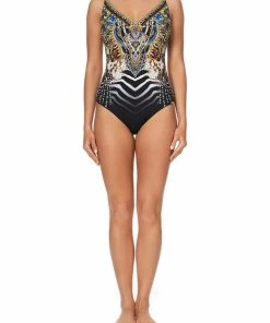 Camilla EBoutique (US) Up To 30% Off V NECK UNDERWIRE ONE PIECE LOST PARADISE