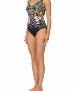 Camilla EBoutique (US) Up To 30% Off V NECK UNDERWIRE ONE PIECE LOST PARADISE