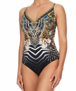 Camilla EBoutique (US) Up To 30% Off V NECK UNDERWIRE ONE PIECE LOST PARADISE