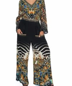 Camilla EBoutique (US) BLOUSE WITH SIDE SPLIT UNDERLAY LOST PARADISE Up To 30% Off