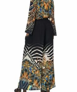 Camilla EBoutique (US) BLOUSE WITH SIDE SPLIT UNDERLAY LOST PARADISE Up To 30% Off