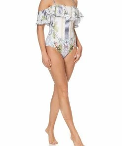 Camilla EBoutique (US) Up To 30% Off OFF SHOULDER FRILL ONE PIECE BEACH SHACK