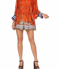 Camilla EBoutique (US) Up To 30% Off RAGLAN SLEEVE BUTTON UP TOP GONE COAST