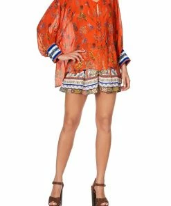 Camilla EBoutique (US) Up To 30% Off RAGLAN SLEEVE BUTTON UP TOP GONE COAST