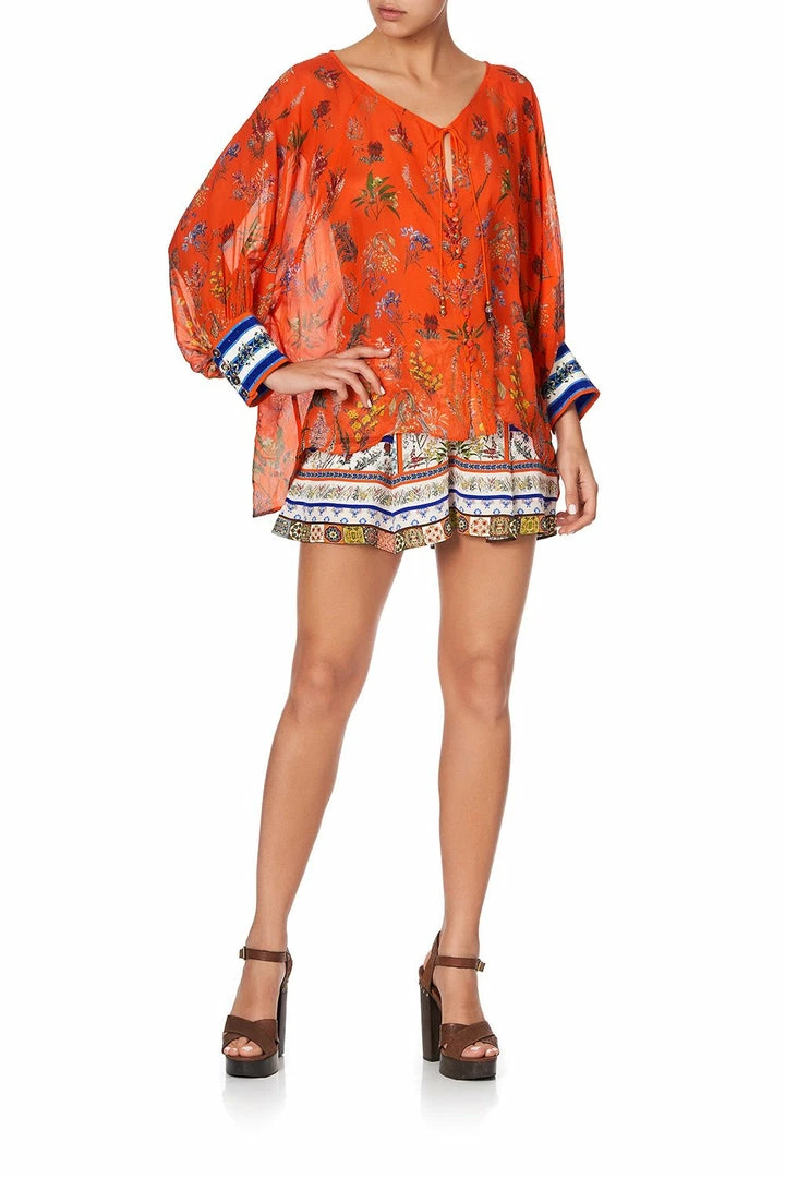 Camilla EBoutique (US) Up To 30% Off RAGLAN SLEEVE BUTTON UP TOP GONE COAST