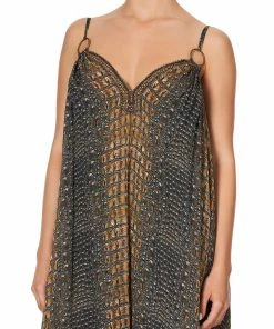 Camilla EBoutique (US) Up To 50% Off RING DETAIL STRAP DRESS CROCODILE ROCK