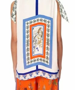 Camilla EBoutique (US) SCARF TIE TOP GONE COAST Up To 50% Off