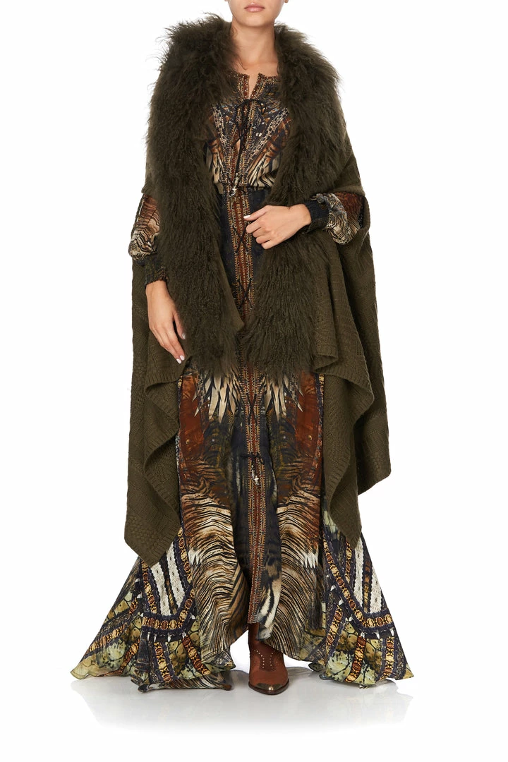 Camilla EBoutique (US) SHEARLING CAPE KAKADU CALLING