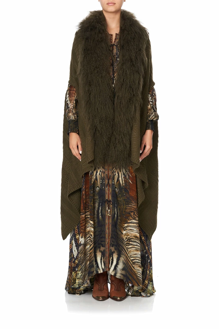 Camilla EBoutique (US) SHEARLING CAPE KAKADU CALLING