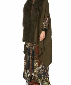 Camilla EBoutique (US) SHEARLING CAPE KAKADU CALLING