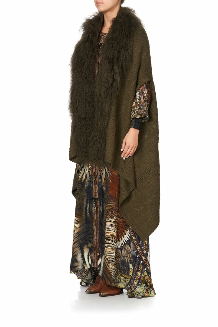 Camilla EBoutique (US) SHEARLING CAPE KAKADU CALLING