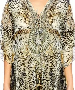 Camilla EBoutique (US) SHORT LACE UP KAFTAN SPIRIT ANIMAL