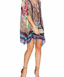 Camilla EBoutique (US) SHORT LACE UP KAFTAN ABOUT A GIRL Resort
