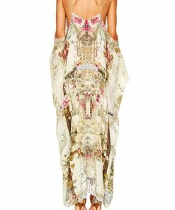 Camilla EBoutique (US) SHOESTRING STRAP KAFTAN GIRL IN THE GARDEN