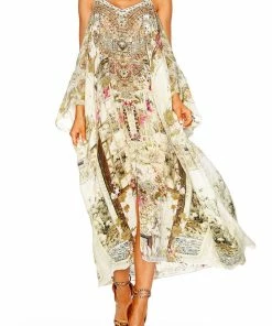 Camilla EBoutique (US) SHOESTRING STRAP KAFTAN GIRL IN THE GARDEN