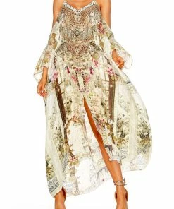 Camilla EBoutique (US) SHOESTRING STRAP KAFTAN GIRL IN THE GARDEN