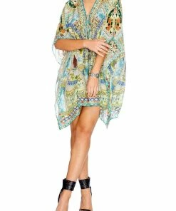 Camilla EBoutique (US) Resort SHORT LACE UP KAFTAN SIGN OF PEACE