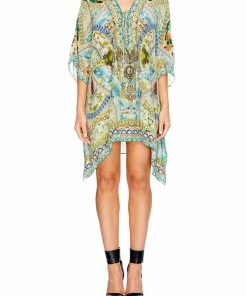 Camilla EBoutique (US) Resort SHORT LACE UP KAFTAN SIGN OF PEACE