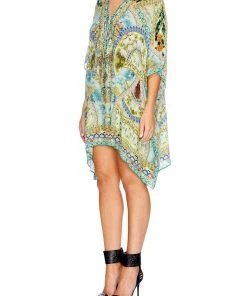 Camilla EBoutique (US) Resort SHORT LACE UP KAFTAN SIGN OF PEACE