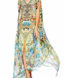 Camilla EBoutique (US) SPLIT FRONT AND SLEEVE KAFTAN SIGN OF PEACE
