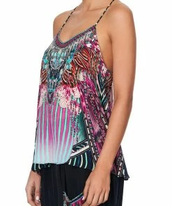 Camilla EBoutique (US) Up To 50% Off T BACK SHOESTRING TOP RAINBOW EYES