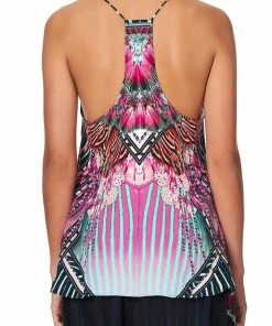 Camilla EBoutique (US) Up To 50% Off T BACK SHOESTRING TOP RAINBOW EYES