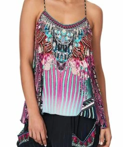 Camilla EBoutique (US) Up To 50% Off T BACK SHOESTRING TOP RAINBOW EYES