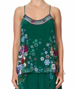 Camilla EBoutique (US) T BACK SHOESTRING TOP EMERALD'S ORBIT Up To 50% Off