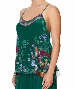 Camilla EBoutique (US) T BACK SHOESTRING TOP EMERALD'S ORBIT Up To 50% Off