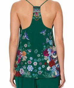 Camilla EBoutique (US) T BACK SHOESTRING TOP EMERALD'S ORBIT Up To 50% Off
