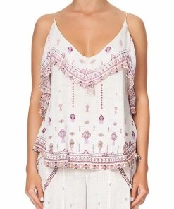 Camilla EBoutique (US) TOP WITH NECKLINE FRILL TANAMI ROAD Up To 30% Off