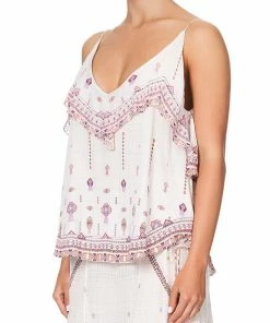 Camilla EBoutique (US) TOP WITH NECKLINE FRILL TANAMI ROAD Up To 30% Off