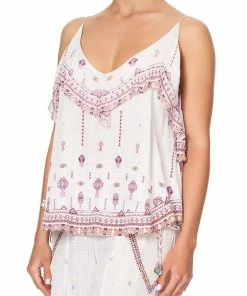Camilla EBoutique (US) TOP WITH NECKLINE FRILL TANAMI ROAD Up To 30% Off