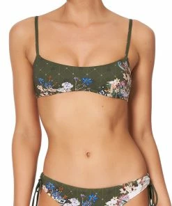 Camilla EBoutique (US) LACE UP BACK CROP TOP WATCHFUL WINGS