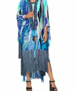 Camilla EBoutique (US) KIMONO WITH LONG UNDERLAYER WATEGOS WANDERLUST Up To 40% Off