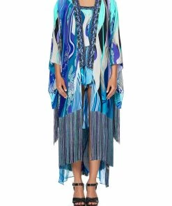 Camilla EBoutique (US) KIMONO WITH LONG UNDERLAYER WATEGOS WANDERLUST Up To 40% Off