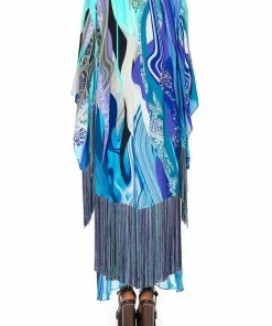 Camilla EBoutique (US) KIMONO WITH LONG UNDERLAYER WATEGOS WANDERLUST Up To 40% Off