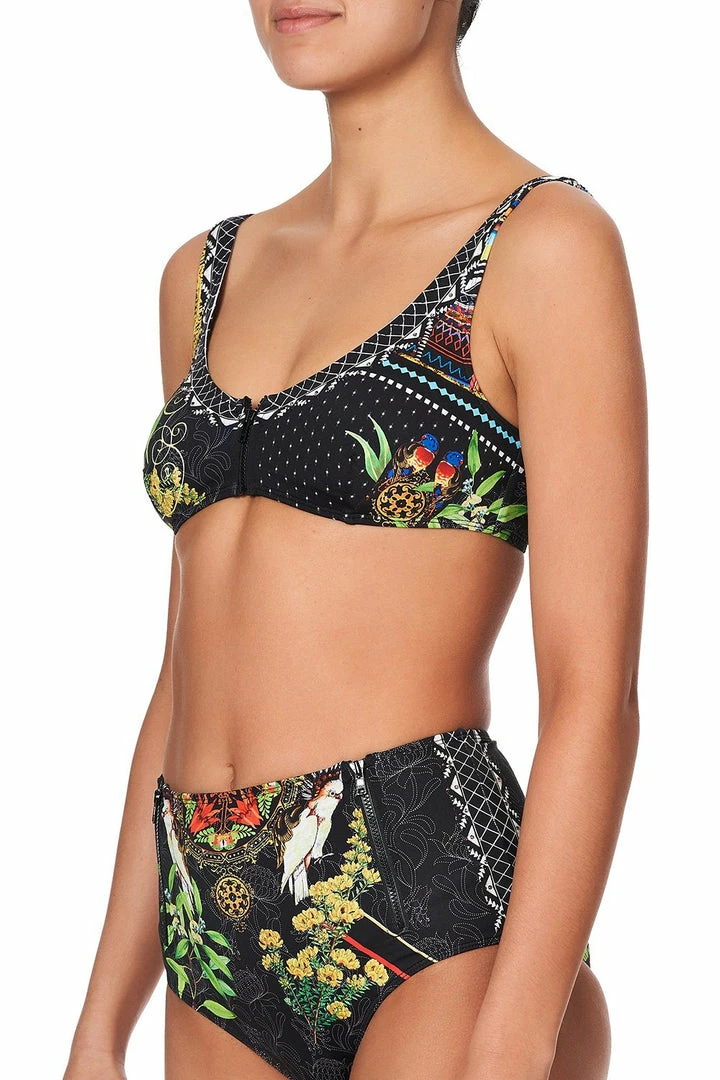 Camilla EBoutique (US) ZIP FRONT CROP BRA BLACKHEATH BETTY Up To 30% Off